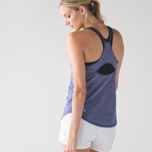 Lululemon Fast as Light Singlet tank top Blue/purple size 8